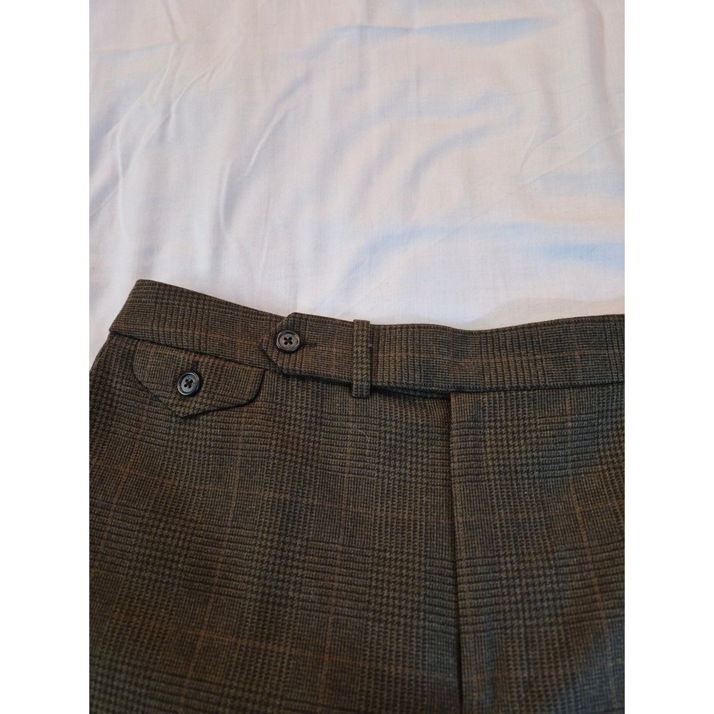 Lauren RL Brown Glen Plaid 100% Wool Wide Leg Trousers Pants
14W 36x30 Preppy - Picture 5 of 8